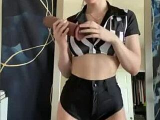 this is the perfect blonde amateur in the video