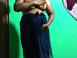 She says, 'This cucumber feels amazing inside me' while the wife fingers her aunt's big tits at home