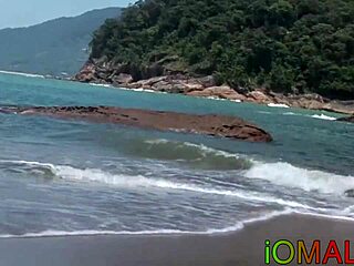 Yo, check this hardcore Latino jock getting creampied bareback on the beach!