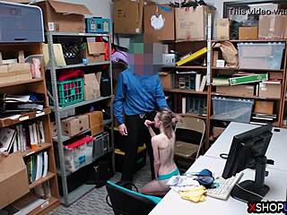 Damn! Russian teen 18+ shoplifter punished with hard fuck!