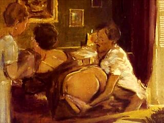 What makes vintage erotic art so captivating and bold?