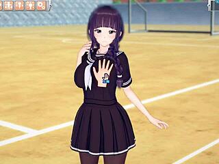 futaba jk gets big tits massage in 3d hentai