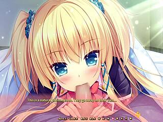 DITZY DEMONS BLOWJOB AND CREAMPIE IN HENTAI GAME PART 1!