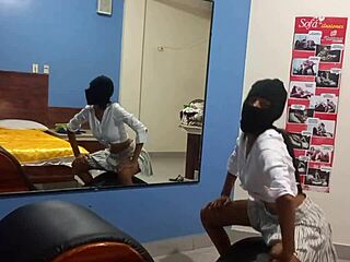 Delicious Chocolate Latina Brunette Excites Herself In Amateur Porn, Touching Her Big Ass And Tits.