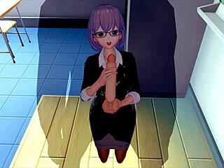 hey, can this female teacher ride hard in 3d hentai?