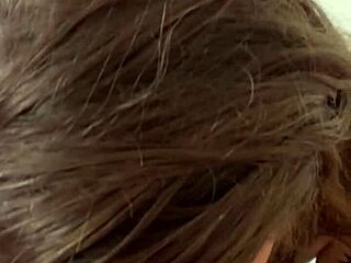 hot canadian blonde deep-throats rimjob and swallows cum