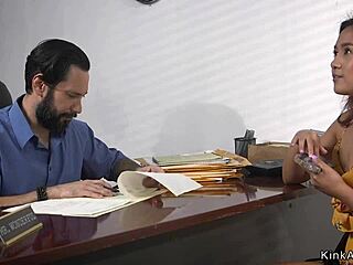 Big Cock Guy Fucks Petite Asian Slave With Whipping And Submission