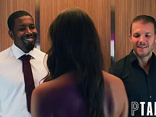 Two-timer Isiah Maxwell and Codey Steele with Gizelle Blanco in wild action.