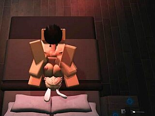 Pounding the fuck out of my bunny slut in roblox porn! 😈
