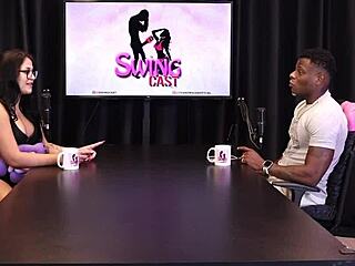 Inês Ventura, the wedding godfather, now indulges her audience in sheer red lingerie. Will Mastro joins the glamorous amateur show.