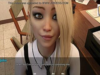 office fun with sexy blonde cheerleader in wvm 46.