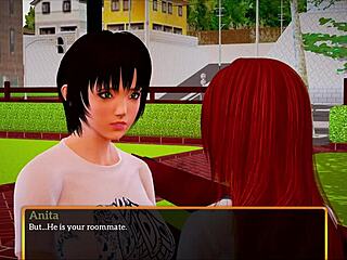 in my new family episode 307, the cartoon characters explore adventures with big and small tits in a game setting