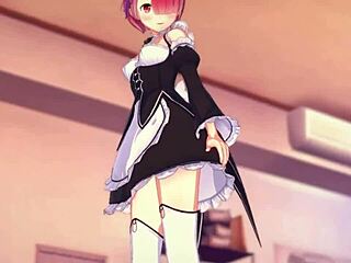 loving ram rides you passionately in hentai re zero atmosphere