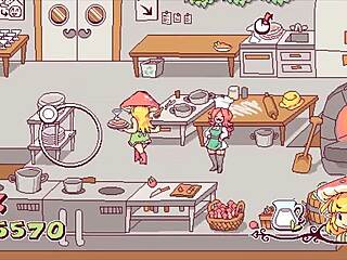 futanari di funghi futa hentai game ep 2 cumming on customers tits