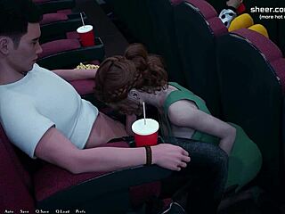 i watch this redhead blowjob in cinema and creampie