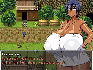 tanned natsuki flashes huge tits to aid captain's masturbation