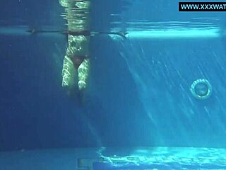 Clairette, Hungarian teen 18+ pornstar, heats up the pool with sexy vibes