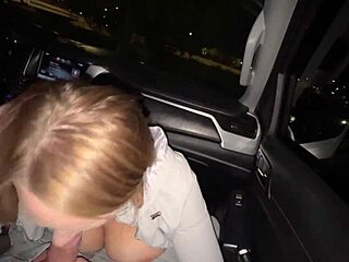 creampie in my pussy and fucked in my butthole after sucking him in the car