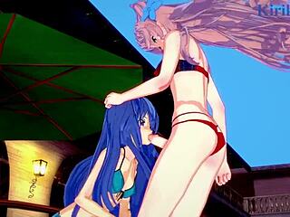 Tsubasa Kazanari and Maria Cadenzavna Eve in Wild Futanari Action