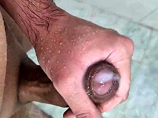 brazilian twink enjoys a sexy solo masturbation in the shower at home