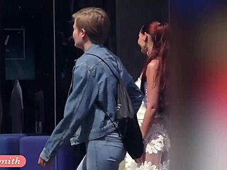 i’m in funk city with jeny smith walking public in a see-through dress. no panties, just pure exposure!