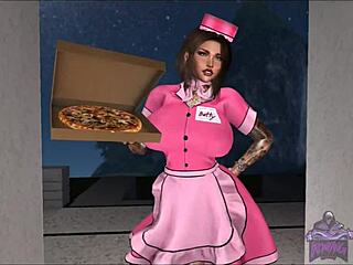 The slut is a tranny who loves extra meat