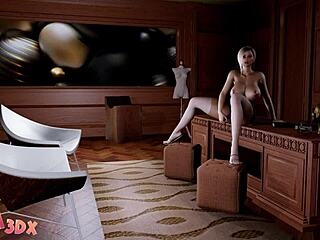 futa3dx - busty brunette futa spies and pounds blonde hard