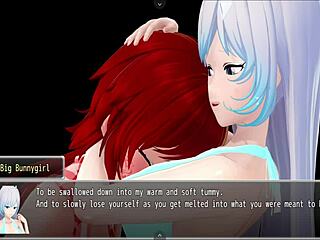 Big bunny girl ready for digestion, so wild! 🐰