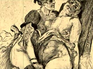 vintage erotic cartoon illustration