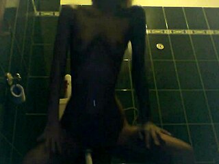 Blonde slut's body covered in cum