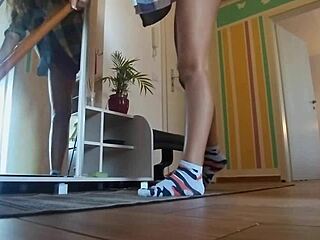 No Panties Prank Stuns Delivery Guy Hard!