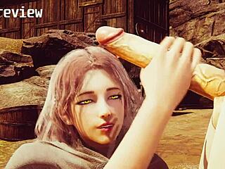 Watch Melina from Elden Ring deepthroat that cock in this uncensored 3D hentai?