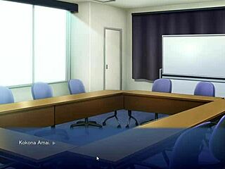 Do you feel the passion when having sex with your colleague in this hentai game part 1