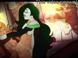 Kim Possible and Shego Futa Clash in Hentai Action