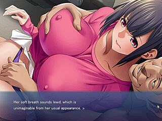 Do you feel the passion when having sex with your colleague in this hentai game part 1