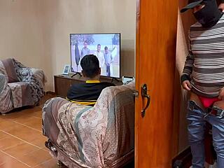 unknown guy sneaks in to have fun with my boyfriend