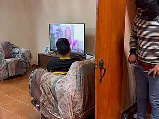 unknown guy sneaks in to have fun with my boyfriend