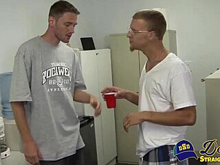 Young Office Man Gets Intense Blowjob From Gay Coworker