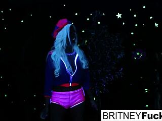 two blondes share a halloween scare together.