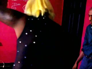 Alphonzo Layz rips clothes off stripper for big black cock fuck.