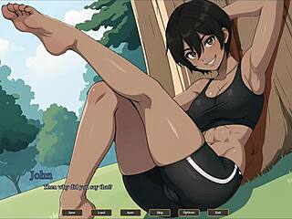 wanna see my cute girlfriend’s first anal in forest hentai game ep 4?