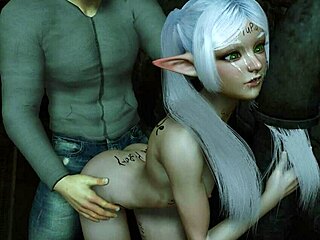 Frieren's elf character gets an ass fucking beyond the end of the journey in a porn parody