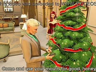 Sugarbaby receives big dick for Christmas in Sims 4 animation.