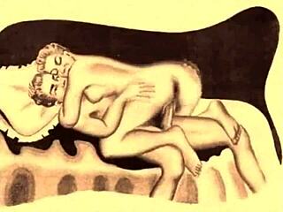 i love this vintage erotic illustration. so retro and sexy