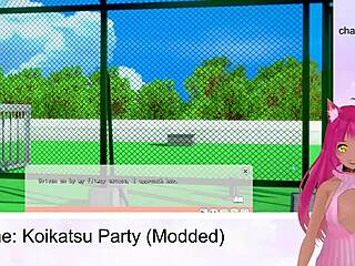 Vtuber Lewdneko Fucks Big Tits in Public Outdoor Creampie Party