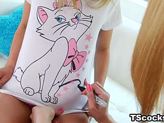 sheena shaw and eva lin tease with a hard cock