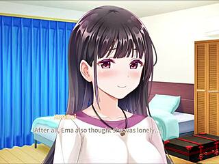 Bold Bathroom Kiss Turns Intense in Lesbian Hentai Game