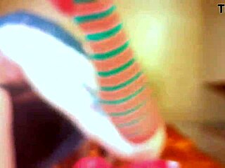 this nympho elf got caught by santa winter leigh, and things got rough