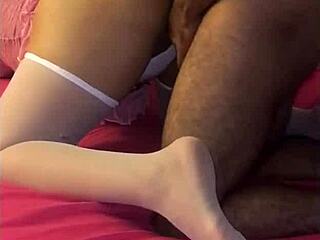 Fucking my submissive latina wife like a doll