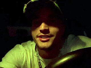 Young client serviced me in the car trailer